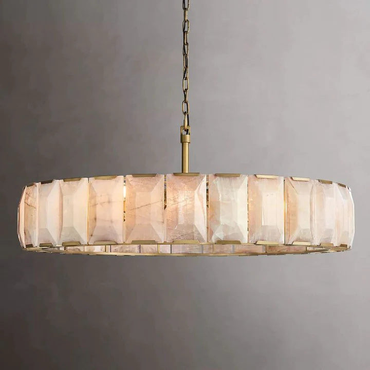 Halo Calcite Round Chandelier 60"