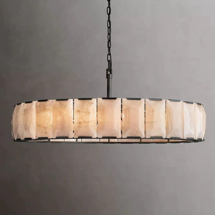 Halo Calcite Round Chandelier 60"