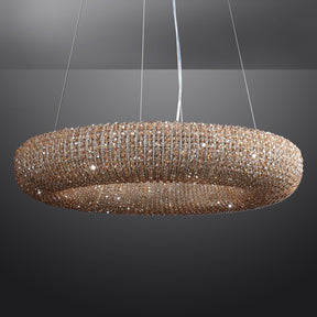 Halo Smoke Crystal Chandelier 31" 42"