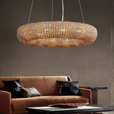 Halo Smoke Crystal Chandelier 31" 42"