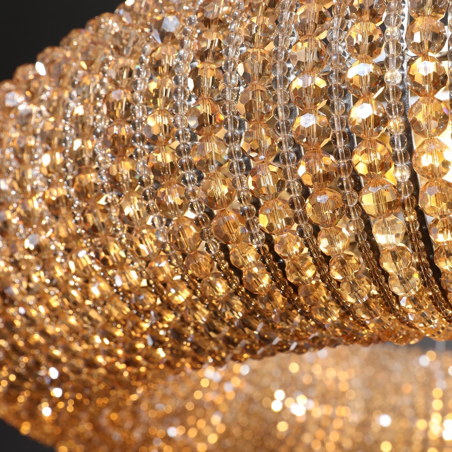 Halo Smoke Crystal Chandelier 31" 42"