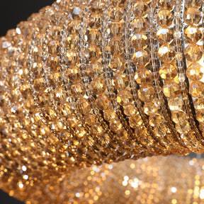 Halo Smoke Crystal Chandelier 31" 42"