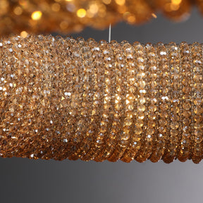 Halo Smoke Crystal Chandelier 31" 42"