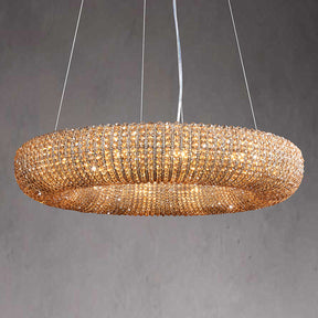 Halo Smoke Crystal Chandelier 31" 42"