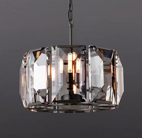 Hanson Crystal Round Chandelier 19"