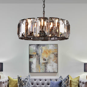 Hanson Luxury Glass Round Chandelier 31"