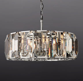 Hanson Luxury Glass Round Chandelier 31"