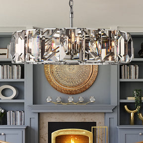Hanson Luxury Glass Round Chandelier 43"