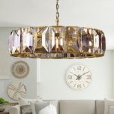 Hanson Luxury Glass Round Chandelier 43"