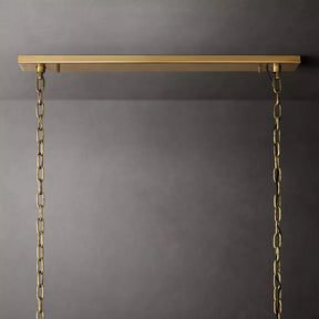 Harlow Calcite Rectangular Chandelier 74"