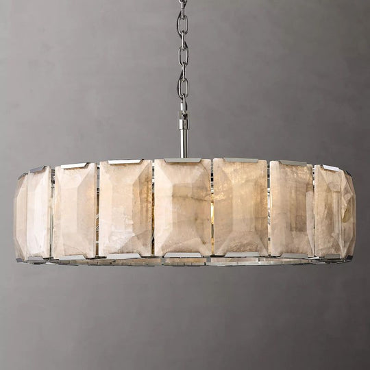 Harlow Calcite Round Chandelier D 43"
