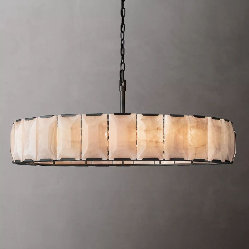Harlow Calcite Round Chandelier D 60"