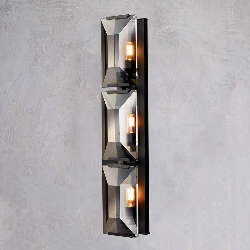 Harlow Crystal Triple Wall Sconce H 32"