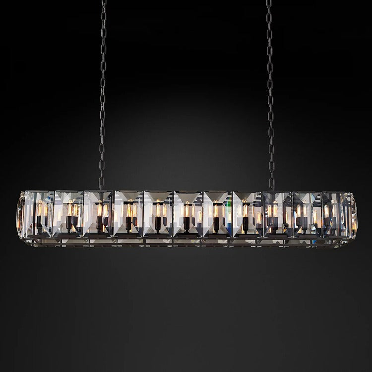 Harlow Multi Crystal Rectangular Chandelier