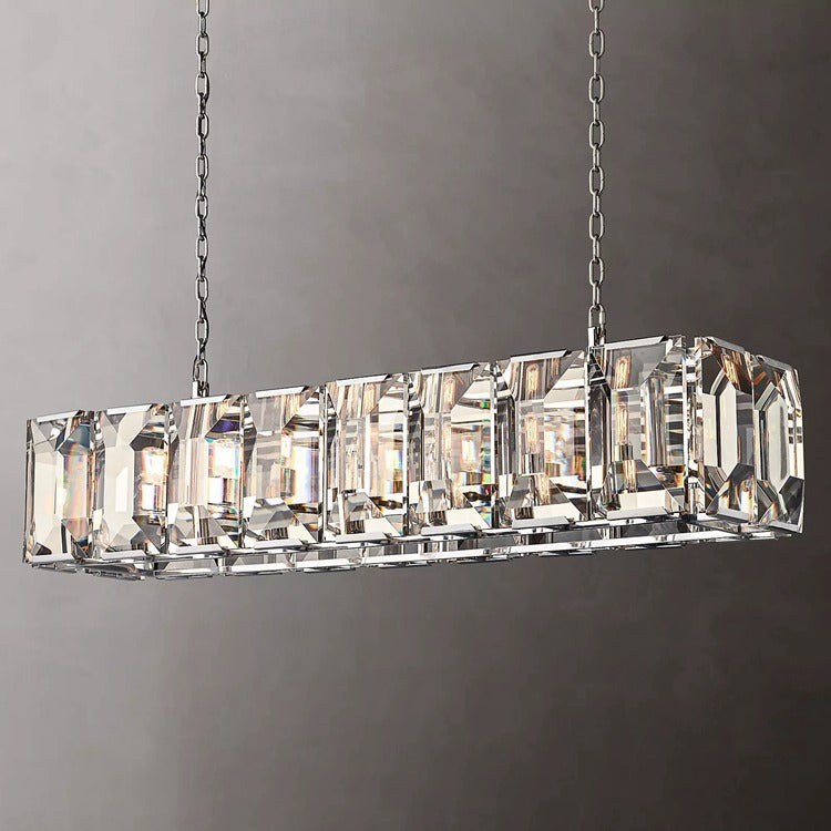 Harlow Multi Crystal Rectangular Chandelier