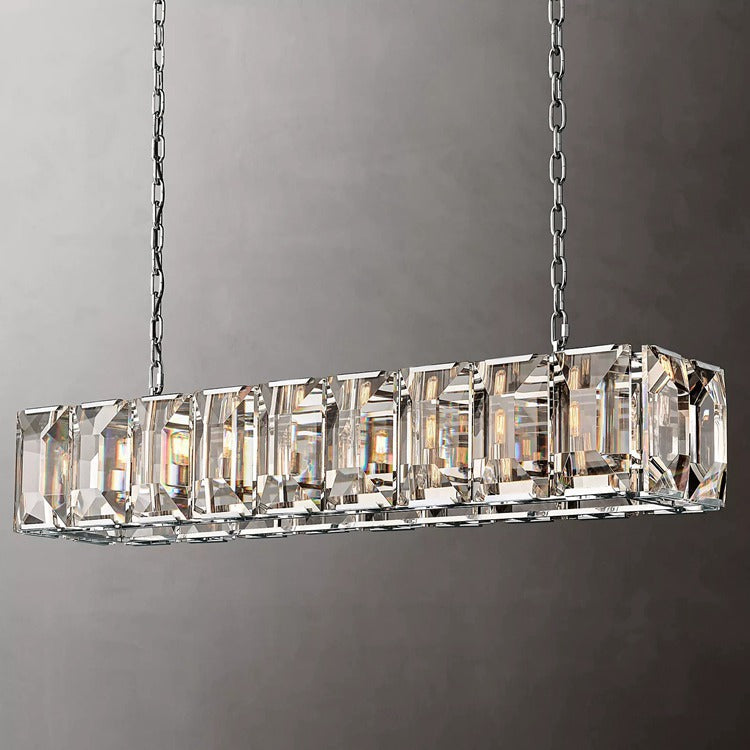 Harlow Multi Crystal Rectangular Chandelier