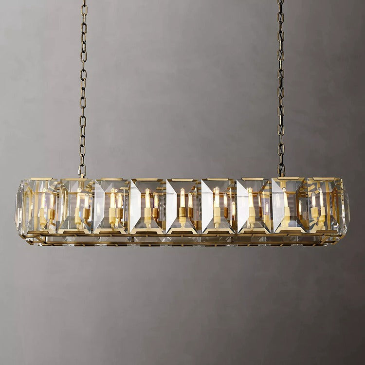 Harlow Multi Crystal Rectangular Chandelier