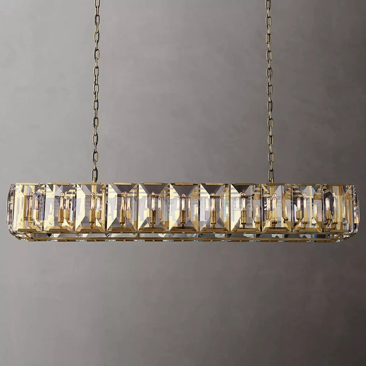 Harlow Multi Crystal Rectangular Chandelier