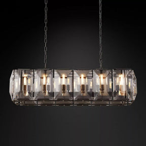 Harlow Multi Crystal Rectangular Chandelier