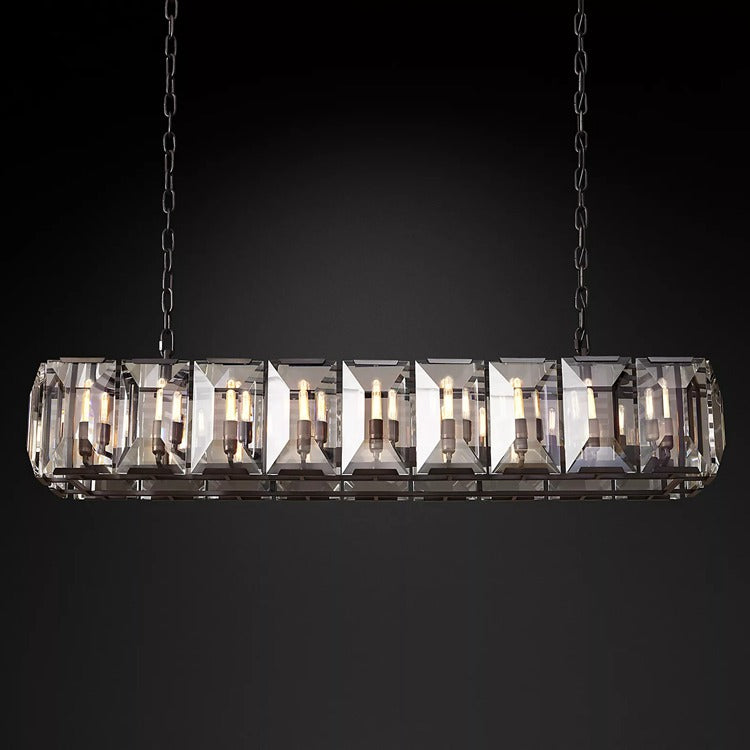 Harlow Multi Crystal Rectangular Chandelier