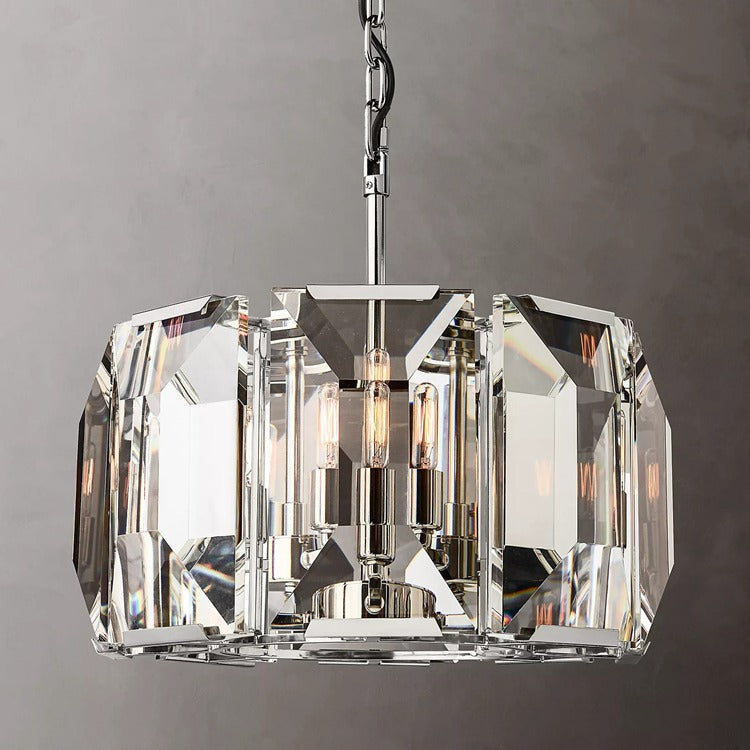 Harlow Multicurve Crystal Round Chandelier