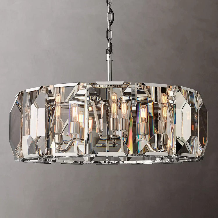Harlow Multicurve Crystal Round Chandelier