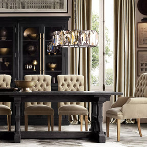 Harlow Multicurve Crystal Round Chandelier