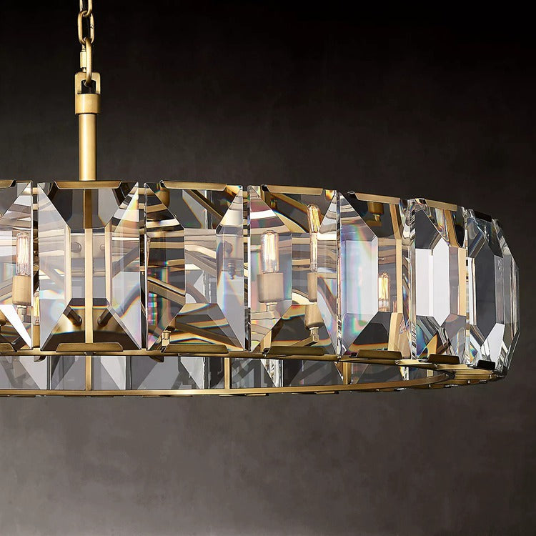Harlow Multicurve Crystal Round Chandelier