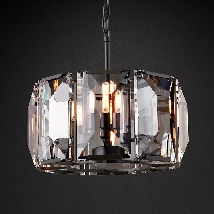 Harlow Multicurve Crystal Round Chandelier