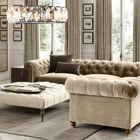Harlow Multicurve Crystal Round Chandelier