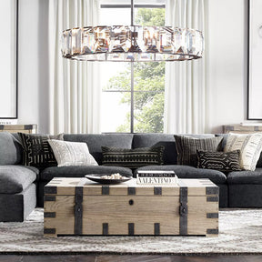 Harlow Multicurve Crystal Round Chandelier