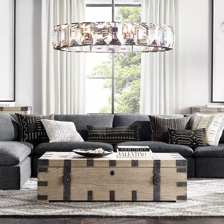 Harlow Multicurve Crystal Round Chandelier