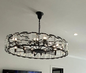 Harlow Multicurve Crystal Round Chandelier