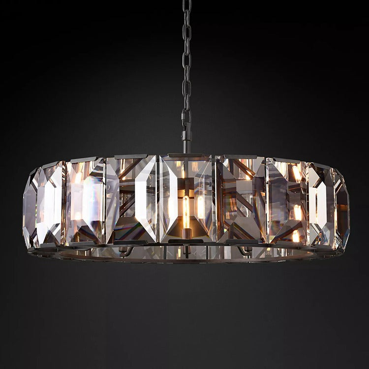 Harlow Multicurve Crystal Round Chandelier