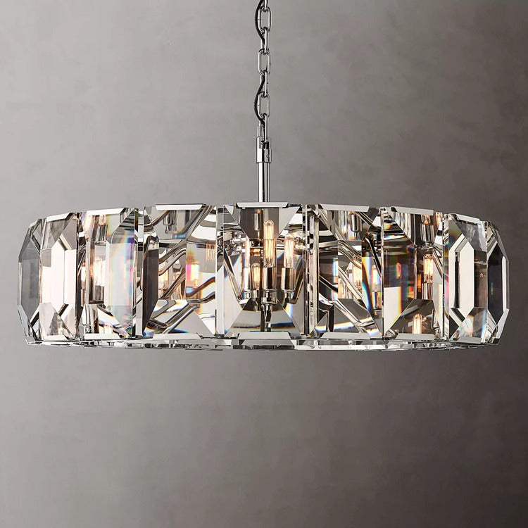 Harlow Multicurve Crystal Round Chandelier