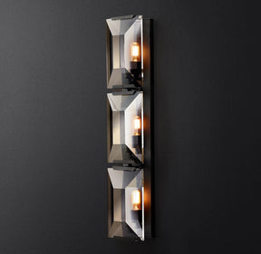 Harlow Multicurve Crystal Triple Wall Sconce 32"H