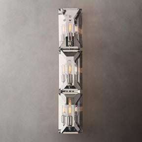 Harlow Multicurve Crystal Triple Wall Sconce 32"H