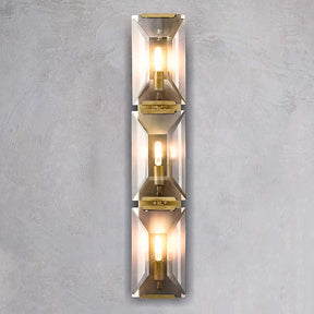 Harlow Multicurve Crystal Triple Wall Sconce 32"H