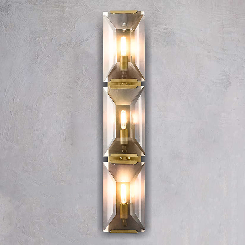 Harlow Multicurve Crystal Triple Wall Sconce 32"H