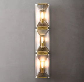 Harlow Multicurve Crystal Triple Wall Sconce 32"H