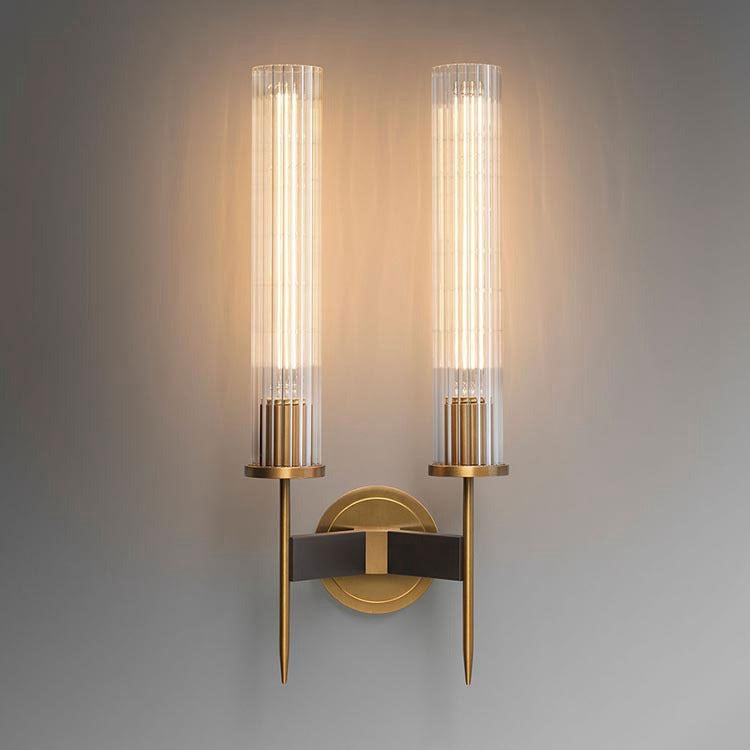 Industrial Double Candle Wall Sconce