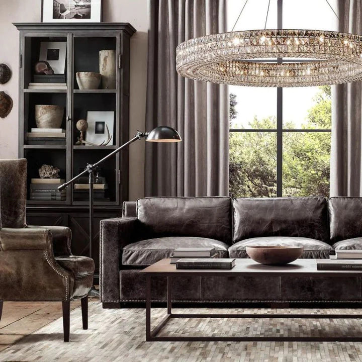 Jeanne Luxury Medicis Crystal Round Chandelier Lighting for Dining Table