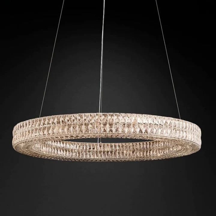 Jeanne Luxury Medicis Crystal Round Chandelier Lighting for Dining Table