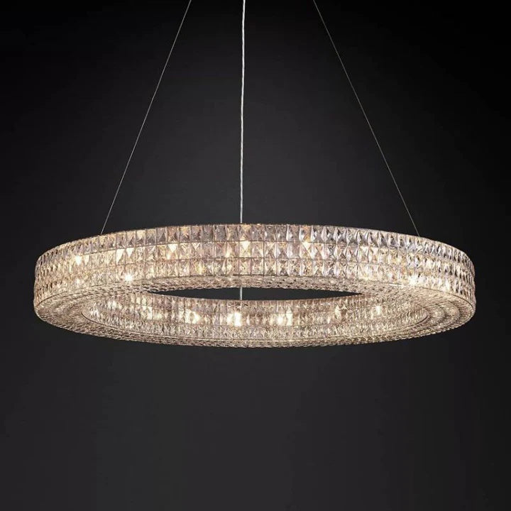 Jeanne Luxury Medicis Crystal Round Chandelier Lighting for Dining Table