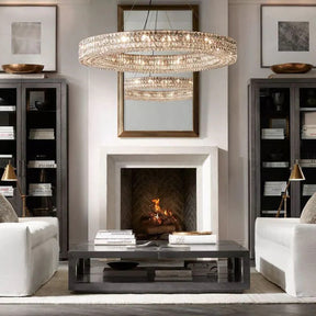 Jeanne Luxury Medicis Crystal Round Chandelier Lighting for Dining Table