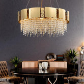 Kimbra Crystal Chandelier, Stainless Steel Pendant Light Chandelier for Room