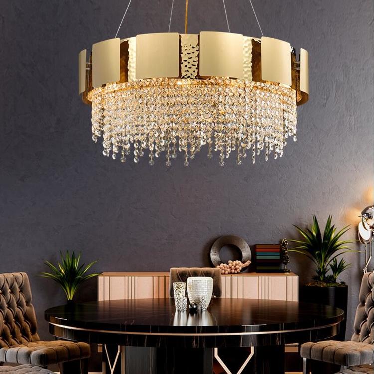 Kimbra Crystal Chandelier, Stainless Steel Pendant Light Chandelier for Room