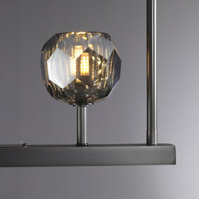 Kristal Ball Linear Crystal Chandelier, Dining Table Lamp, Kitchen Island Lamp