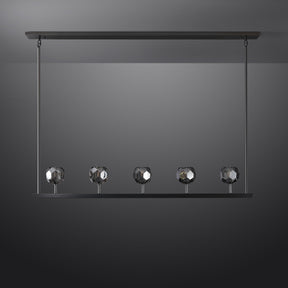 Kristal Ball Linear Crystal Chandelier, Dining Table Lamp, Kitchen Island Lamp