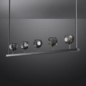 Kristal Ball Linear Crystal Chandelier, Dining Table Lamp, Kitchen Island Lamp